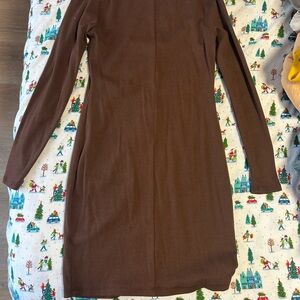 Old Navy Chocolate Long Sleeve Dress